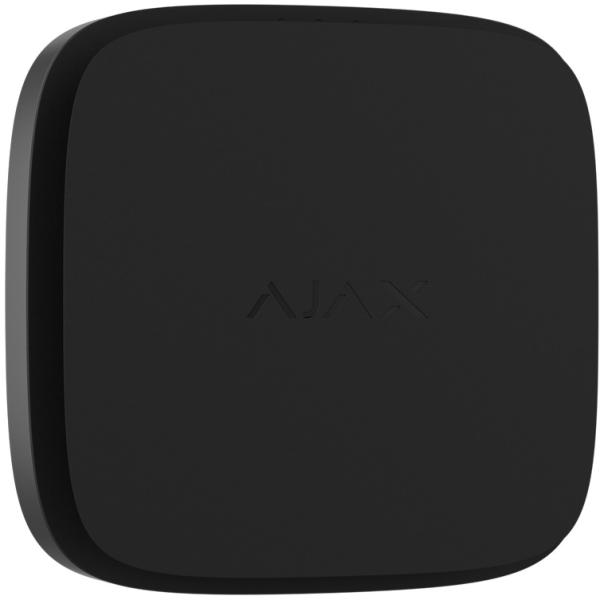 Detector de Fumo s/ Fios 868 MHz c/ Sensor de Temperatura e Sirene (Preto) - AJAX