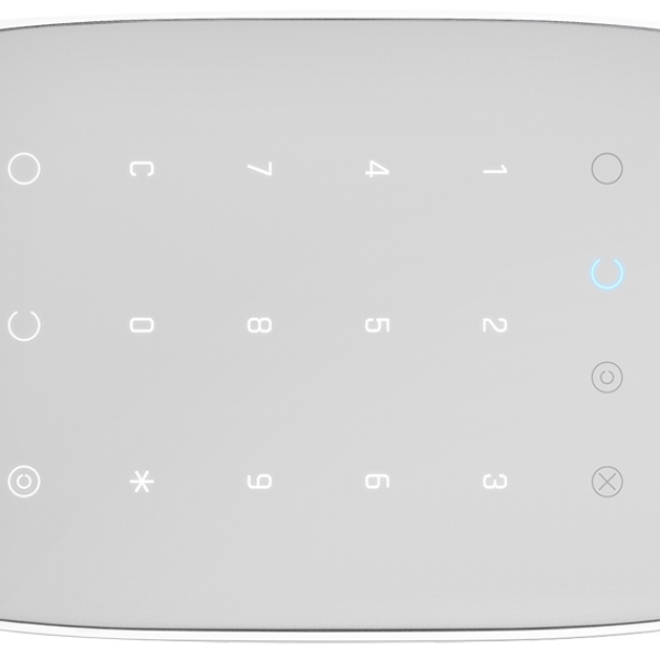 Teclado de Segurança Independente Wireless c/ Leitor (Branco) - AJAX