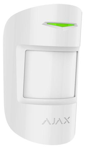 Sensor 1x PIR / 1x Microondas s/ Fios 868MHz (Branco) p/ Alarme AJAX AJ - HUBKIT