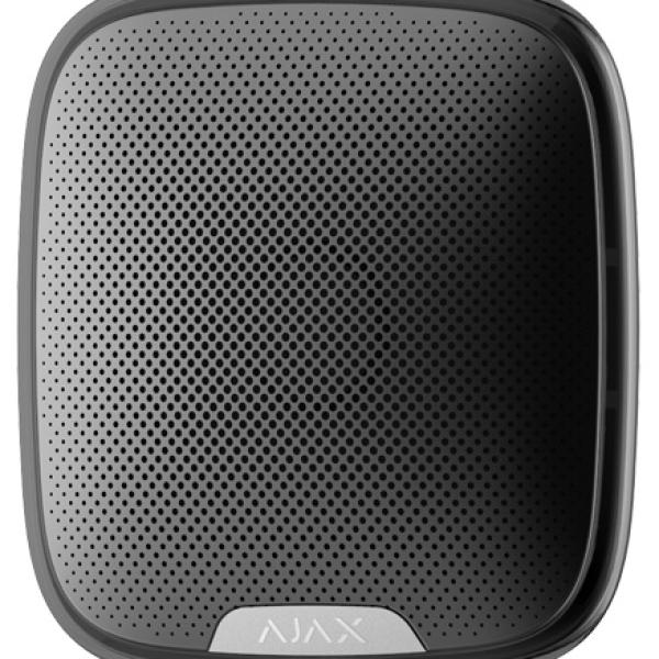 Sirene para Exterior 113dB s/ Fios 868MHz (Preto) p/ Alarme AJAX AJ - HUBKIT