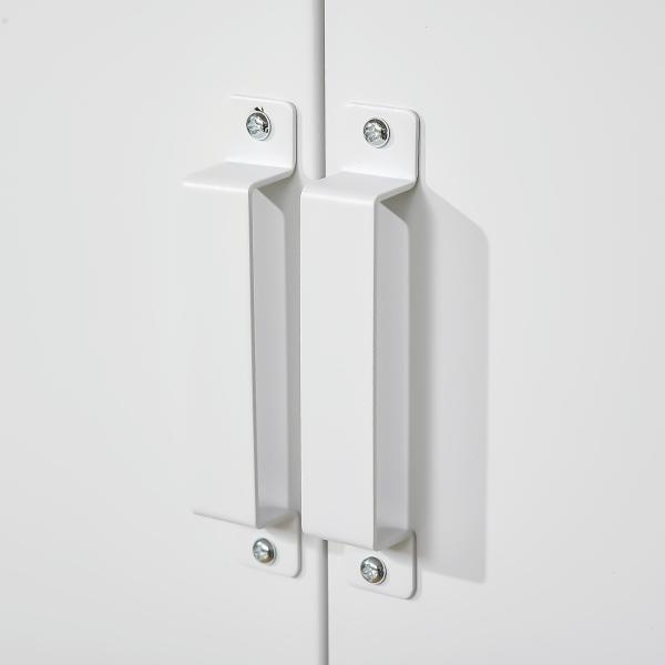 Armário de Metal de Armazenamento com Dupla Porta 2 Prateleiras com Altura Ajustável Armário para Escritório 75x33x110 cm Branco