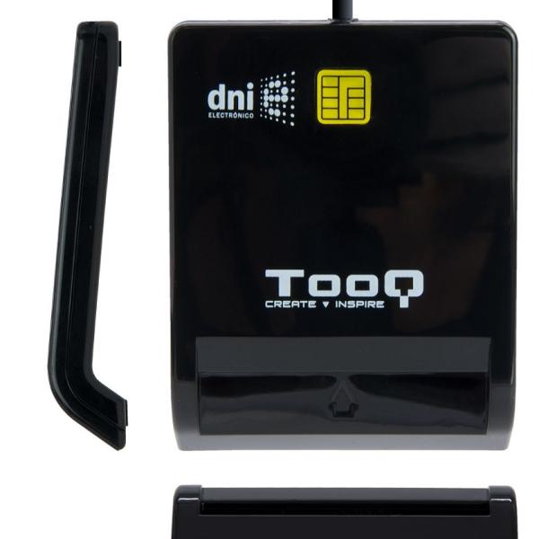 Leitor SmartCard p/ Cartões Identificação/Cidadão/DNI USB2.0 (Preto) - TooQ