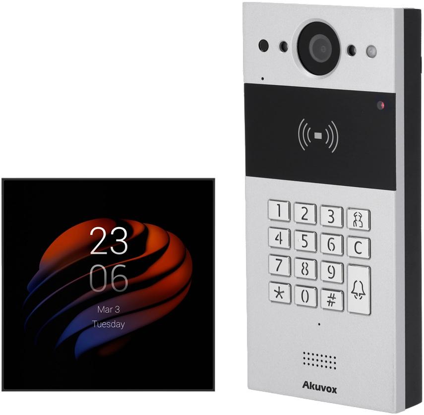 Pack Video Porteiro IP Antivandálico + Monitor Adicional 4 TFT Tátil - AKUVOX