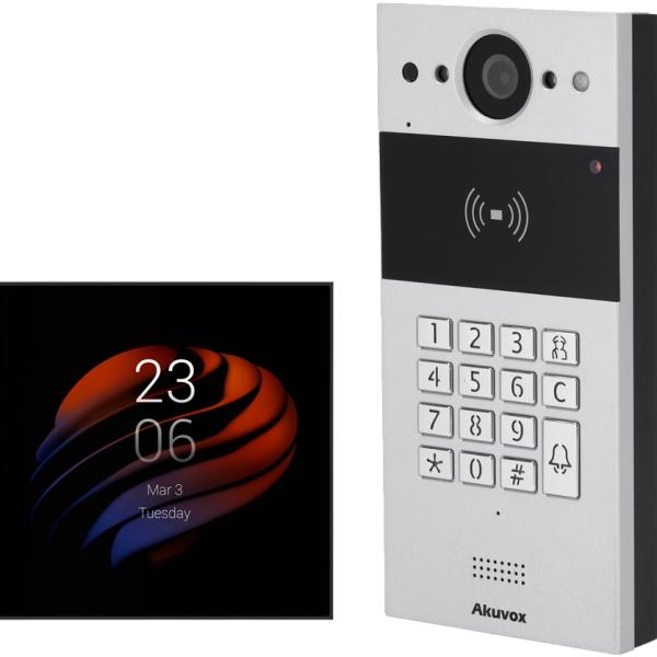 Pack Video Porteiro IP Antivandálico + Monitor Adicional 4 TFT Tátil - AKUVOX