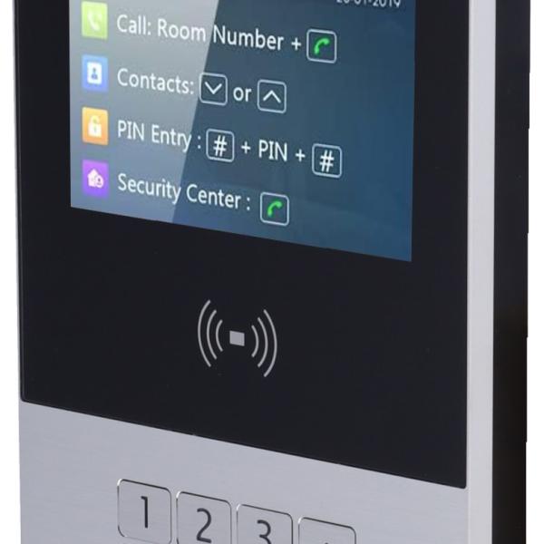 Video Porteiro IP Antivandálico em Superficie (Multi - Apartamentos) AK - R28A 2Mpx TFT 4,3 - AKUVOX