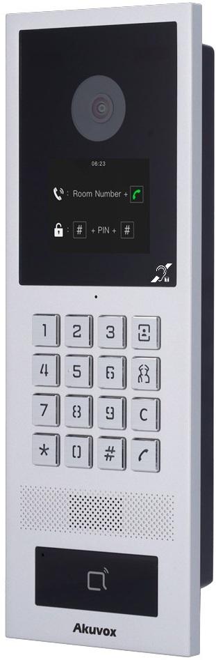 Video Porteiro IP Antivandálico de Superficie (Multi - Apartamentos) AK - S532 - BIM 2Mpx - AKUVOX