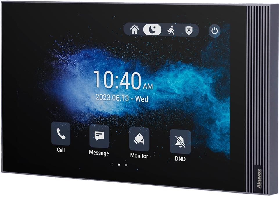 Monitor Adicional Android 8 IPS Tátil p/ Video Porteiro - AKUVOX
