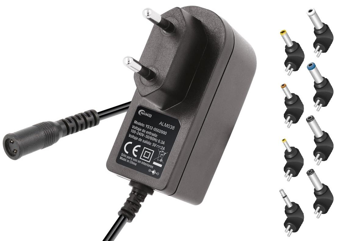 Alimentador Estabilizado AC/DC 5V 2A (8 Fichas DC Diversas) - NIMO