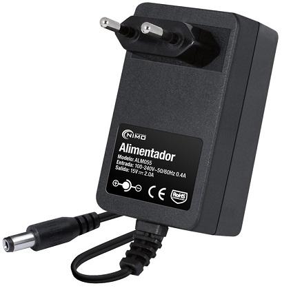 Alimentador AC/DC 15V 2A 30W (2,1x5,5x12mm) - NIMO