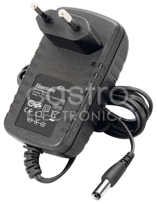 Alimentador AC/DC 7,5V 2A - NIMO