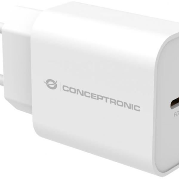 Carregador Universal USB - C 20W (Branco) - CONCEPTRONIC
