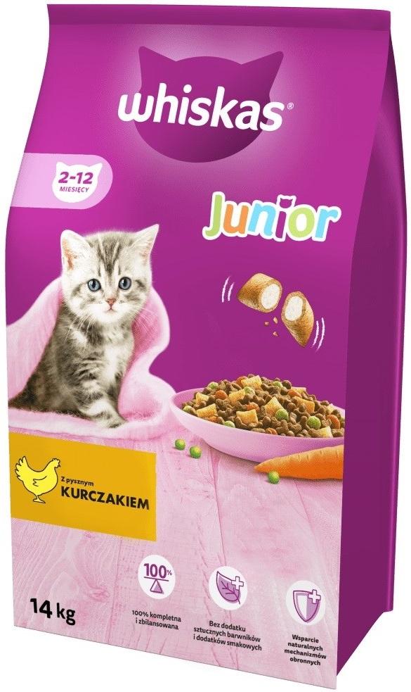 Ração Seca Frango p/ Gato Junior (14Kg) - WHISKAS