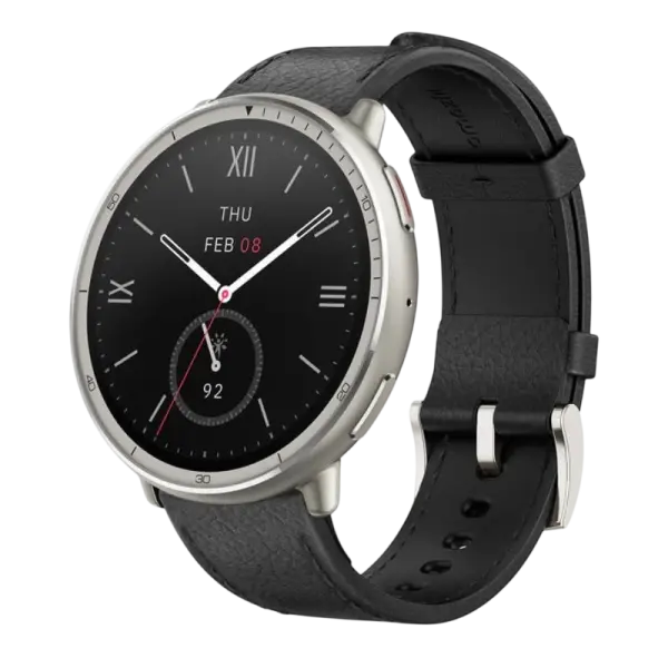 Smartwatch Amazfit Active 2 Round 44mm (Black Leather)