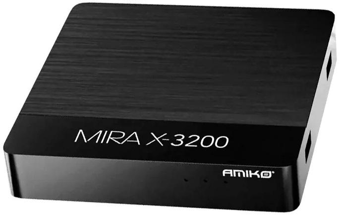Receptor IPTV Linux Mira X HIS - 3200 1/8GB Full HD H.265 MultiPortal - AMIKO