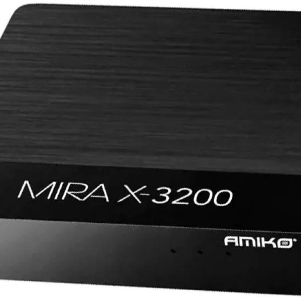 Receptor IPTV Linux Mira X HIS - 3200 1/8GB Full HD H.265 MultiPortal - AMIKO