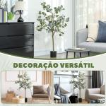 Eucalipto Artificial 150 cm Planta Artificial Decorativa Grande Árvore Artificial de Interior com 230 Folhas Verde