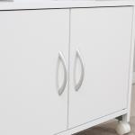 Armário para Impressora com Rodas e Gaveta 60x39x80cm Branco