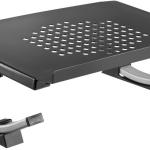 Base Ergonómica Inclinável p/ PC Portátil (Preto/Prateado) - NAPOFIX