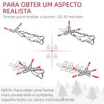 Árvore de Natal 180 cm Árvore de Natal Artificial com 618 Ramos e Suporte de Metal Árvore de Natal para Interior Verde