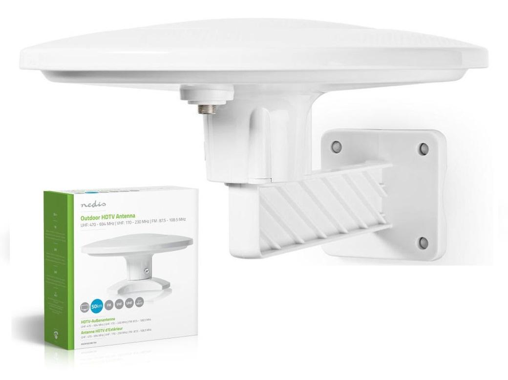 Antena Interior/Exterior TDT DVB - T/T2 28dB LTE700 p/ Auto - Caravana - NEDIS