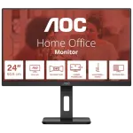 Monitor 24 E3 24E3QAF Full HD IPS (Preto) - AOC