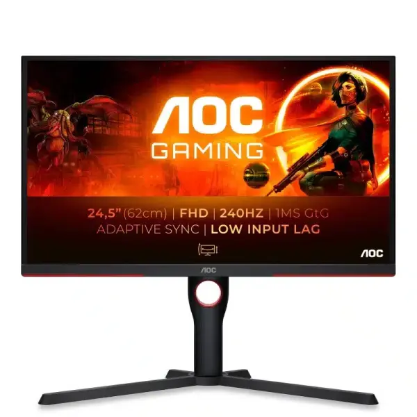 Monitor AOC VA 25" FHD 1MS 240HZ 25G3ZM/BK — Recondicionado