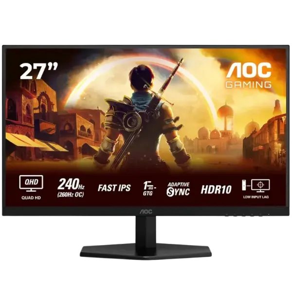 Monitor Gaming 27 Q27G42ZE Fast IPS QHD 240Hz (OC 260Hz) 0.3ms - AOC