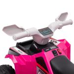 Quadriciclo Elétrico para Crianças Veículo Elétrico a Bateria de 6V com Velocidade de 2,5 km/h 70x41,5x48,5 cm Rosa