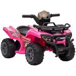Quadriciclo Elétrico para Crianças Veículo Elétrico a Bateria 6V Infantil com Velocidade 2km/h 70x42x45 cm Rosa