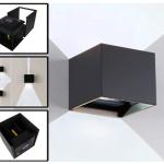 Projector Muro LED Direccionável 6W Branco F. 6000K 650Lm (IP65) - Preto