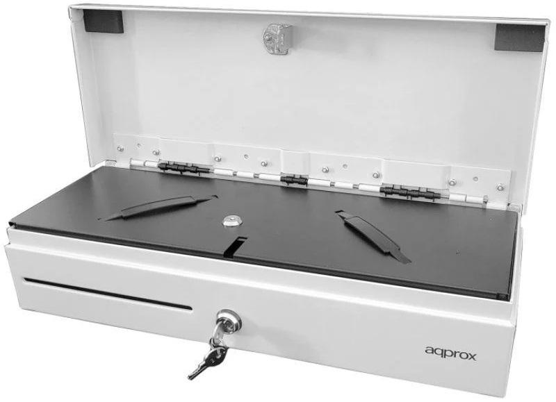 Gaveta de Dinheiro Manual e Automática 460x170x100mm (Branco) - APPROX