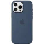 Capa Silicone iPhone 16 Pro Max c/ MagSafe (Azul Denim) - APPLE