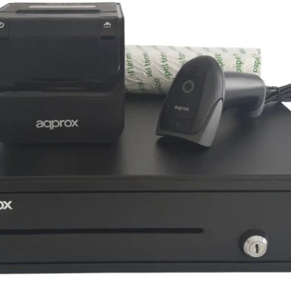 Pack POS APPROX 4180 Impressora POS80AMUSE + Gaveta CASH01 + Scanner LS22 + Rolo - APPROX