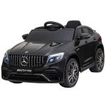 Carro Elétrico Infantil Mercedes AMG 12V com Controle Remoto Música Luzes Abertura da Porta Passeio para Crianças 3 - 5 Anos Preto 115x70x55 cm