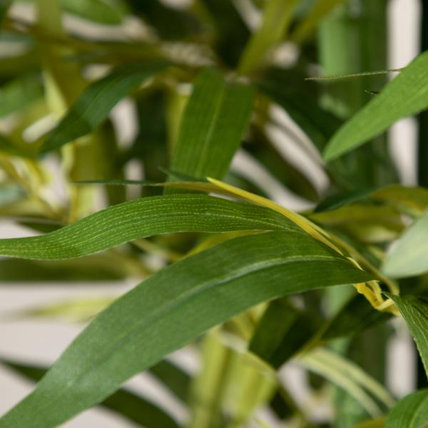 Planta Artificial Bambu Artificial para Interiores e Exteriores Decoração de Sala de Estar Escritório Ø17x180 cm Verde