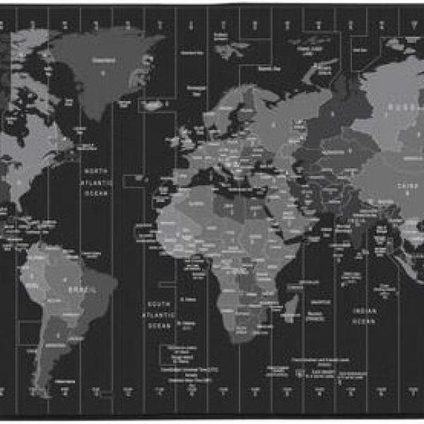 Tapete de Rato Time Zone NPO - 1119 (Preto) - NATEC