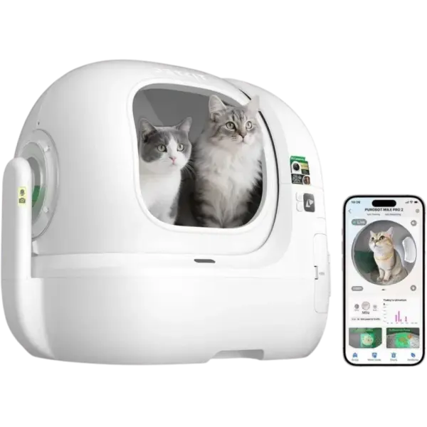 Caixa de Areia Autolimpante PETKIT Purobot Max Pro 2 com Câmara