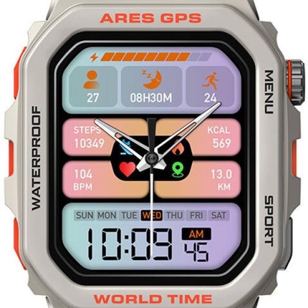 Smartwatch Ares GPS (Branco) - ZEBLAZE