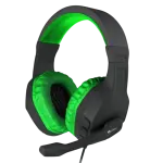 Auscultadores Headset Gaming Argon 200 c/ Microfone (Preto/Verde) - GENESIS