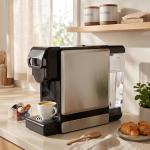 Máquina de Café Expresso 19 Bar Semiautomática com Depósito de Água Amovível 1 L para Cápsulas e Café Moído Preta