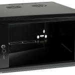Armário Bastidor p/ Pendurar 19 6U (600mm) com Porta Vidro