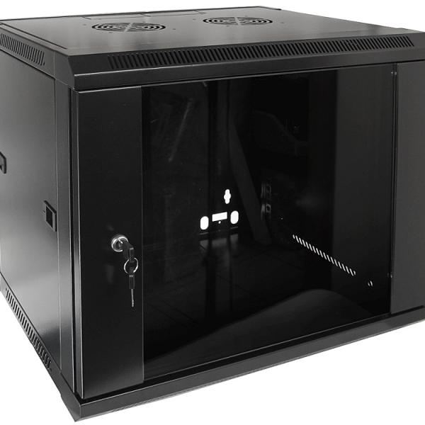Armário Bastidor p/ Pendurar 19 9U (450mm) com Porta Vidro