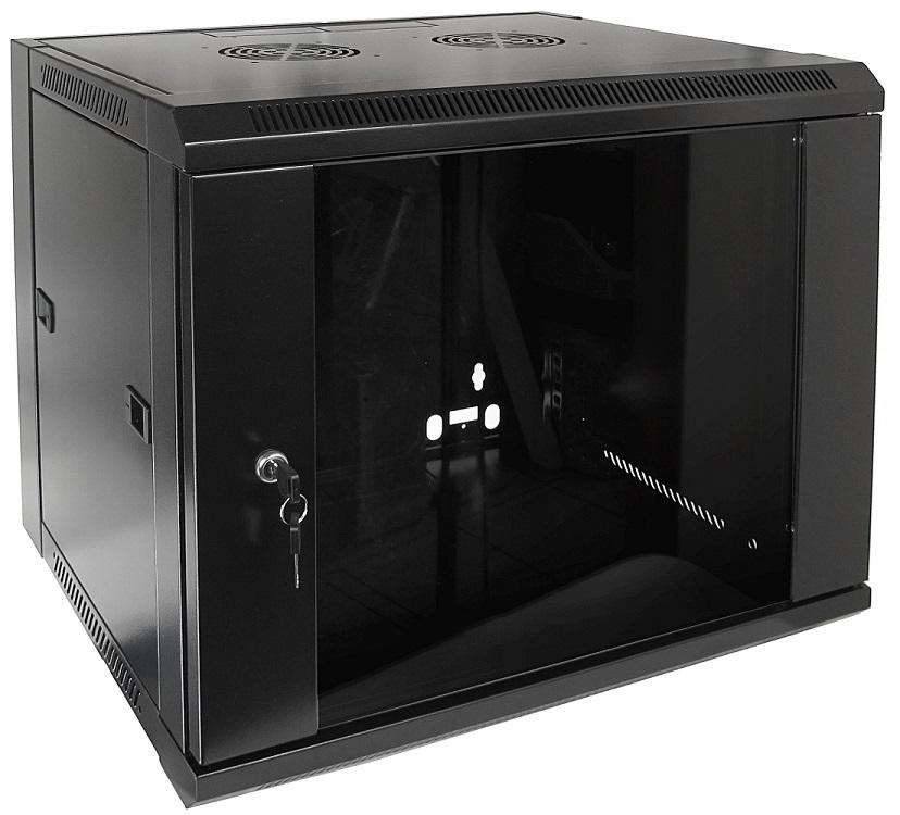 Armário Bastidor p/ Pendurar 19 9U (450mm) com Porta Vidro