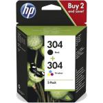 Tinteiro Original HP nº304 Multipack Preto e Tricolor