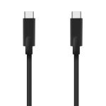 Cabo Aisens A107 - 0707 USB 3.2 Type - C para Type - C 5GBPS, 3A, até 60W, transferência até 625Mbps, 5 metros, preto — Recondicionado