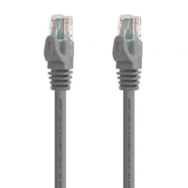 Cabo de Rede Aisens AWG24 UTP Aisens A145 - 0587 Cat.6A LSZH 1m Cinza — Recondicionado