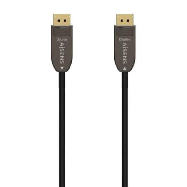 Cabo DisplayPort 1.4 Aisens AOC 8K A155 - 0608 DisplayPort Macho para DisplayPort Macho 20metros