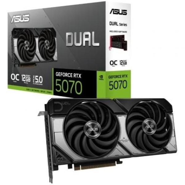 Placa Gráfica NVIDIA GeForce RTX 5070 Blackwell Dual OC 12GB GDDR7 DLSS4 - ASUS
