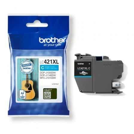 Tinteiro Original Brother LC421XLC Alta Capacidade Ciano — Recondicionado