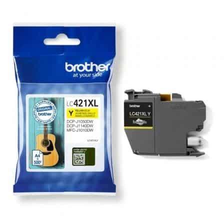 Tinteiro Original Brother LC421XLY Alta Capacidade Amarelo — Recondicionado